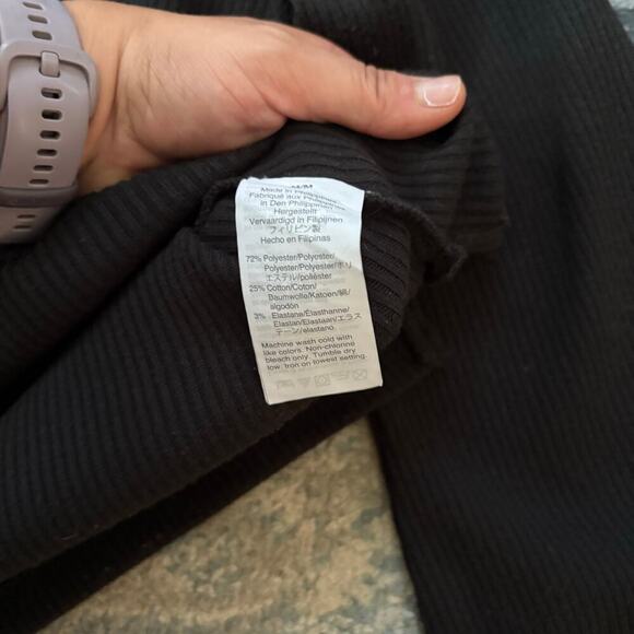 Madewell black ribbed turtleneck sweater - Picture 5 of 5